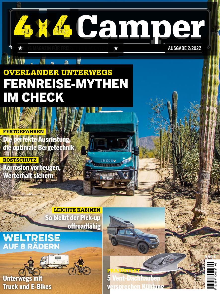 Titelseite 4x4 Camper Magazin Ausgabe 2/2022